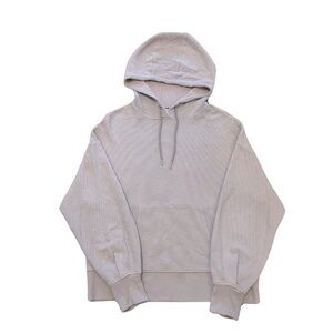 Athleta Balance Purple/Gray Waffle Hoodie Sweatshirt Size Large